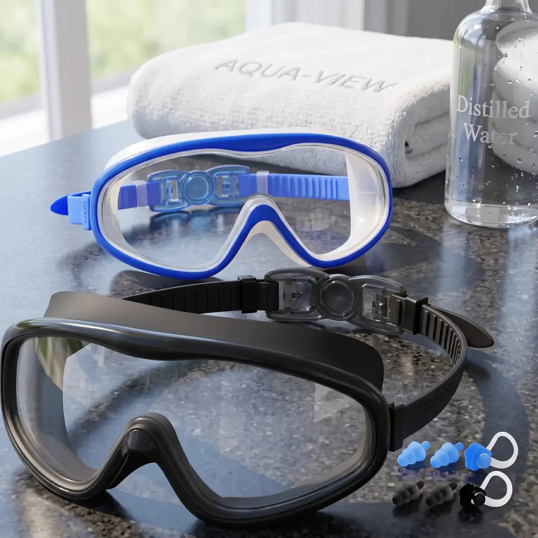 Braylin 2-Pack Anti-Fog Swim Goggles for Adults and Youth image 4