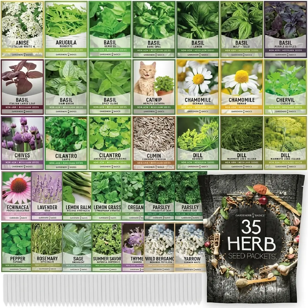 35 Heirloom Seeds Variety Pack Non-GMO Garden Starter Set image 2