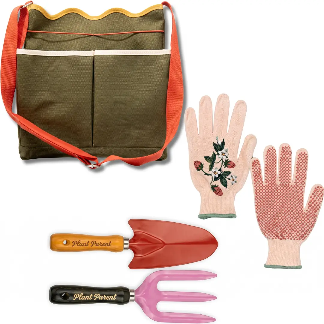 ban.do Gardening Essentials Bundle with Gloves Tools and Bag image 1