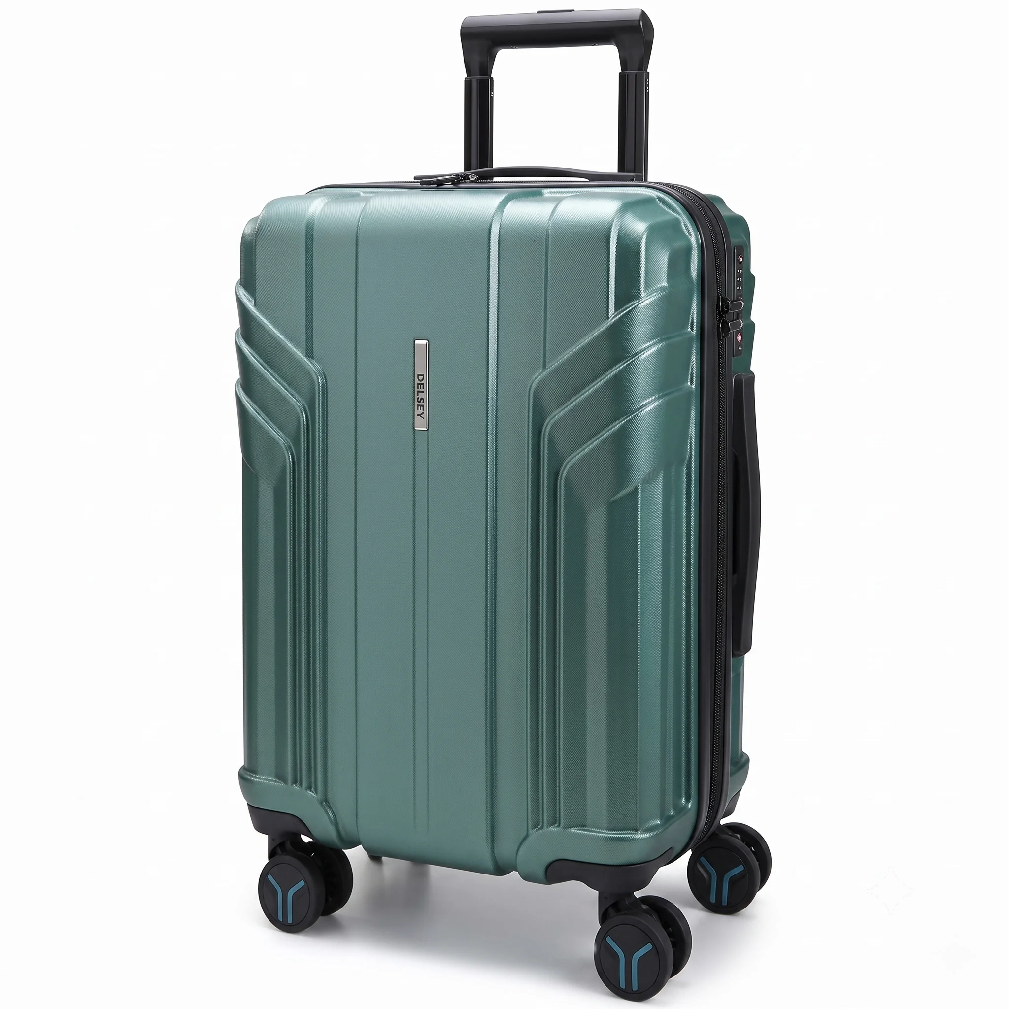 BAGSMART 20 Inch Hardside Carry On Luggage Green