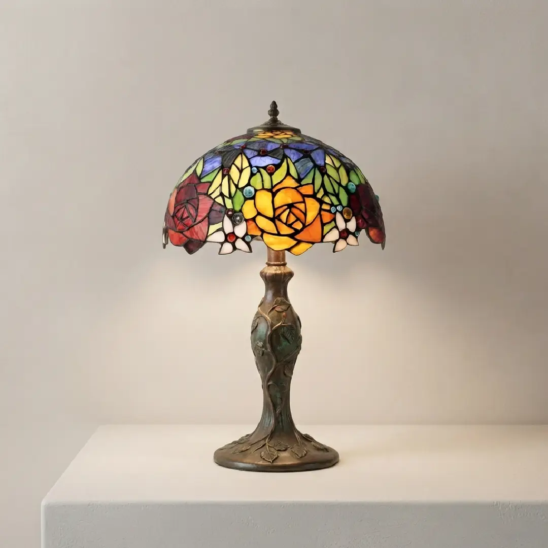 Tiffany Style Stained Glass Lamp Shade Replacement 16 Inch image 3