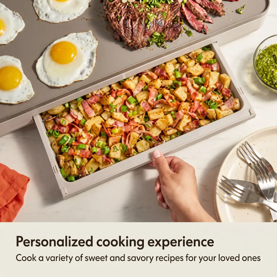 bella 12 x 22 Electric Griddle with EverGood Ceramic Nonstick Coating image 2