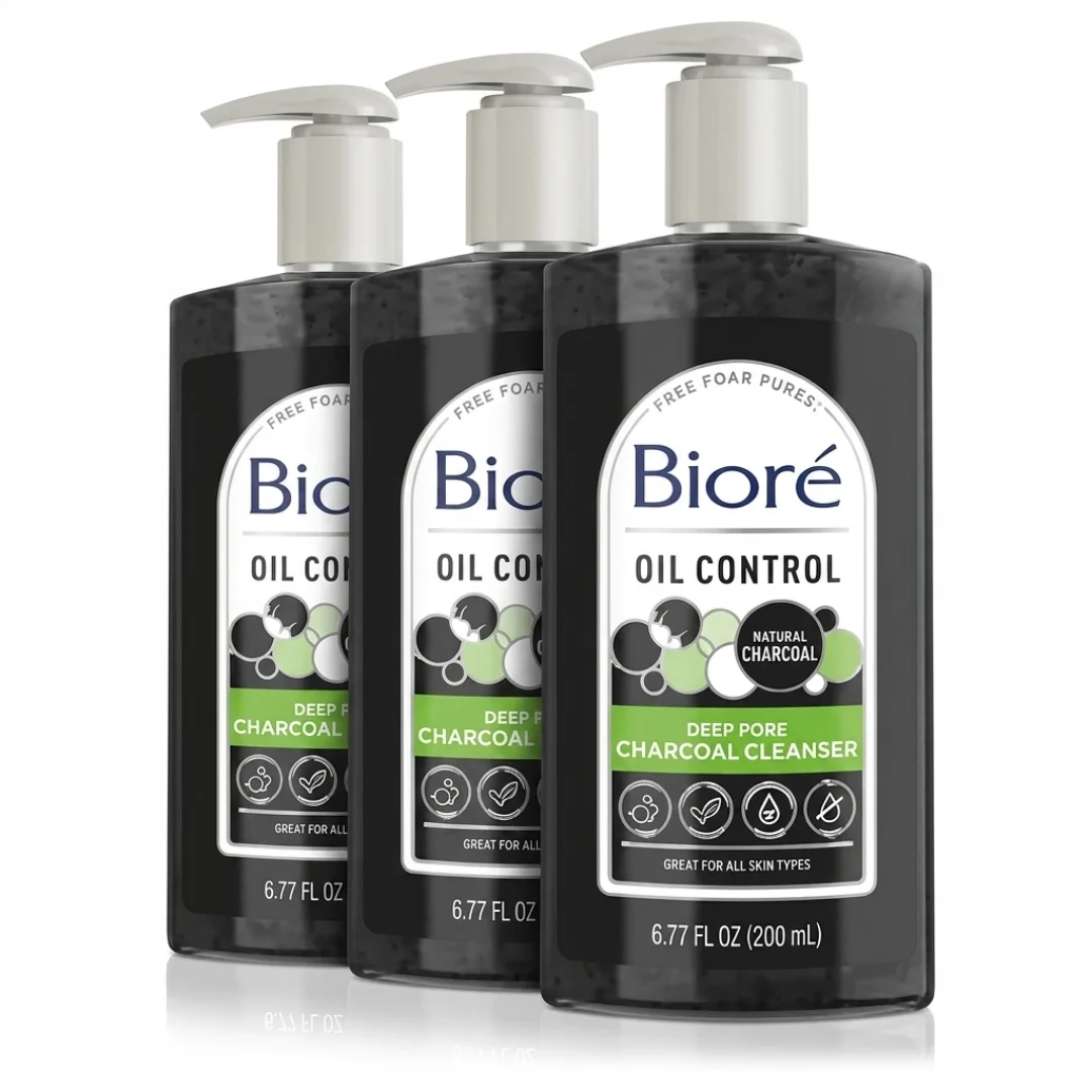 Bioré Deep Pore Charcoal Face Wash for Oily Skin 6.77 oz image 2