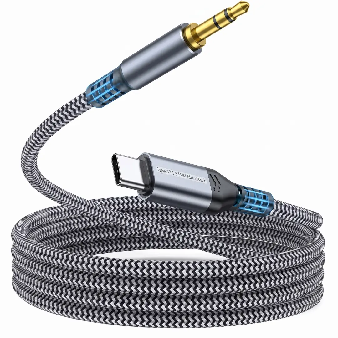 USB C to 3.5mm Aux Cable 3.3ft for Car and Headphones image 1