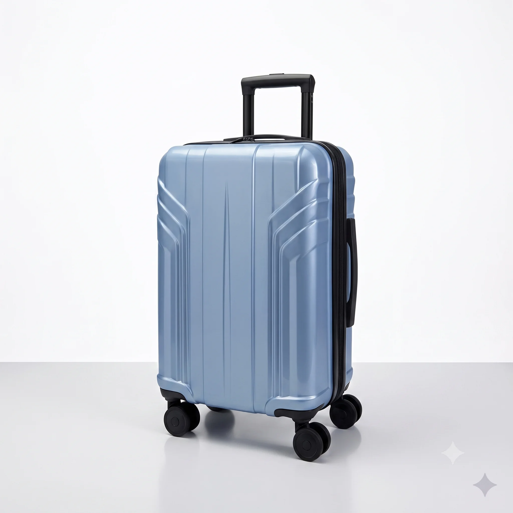 BAGSMART Expandable Carry On Luggage 22x14x9 Blue