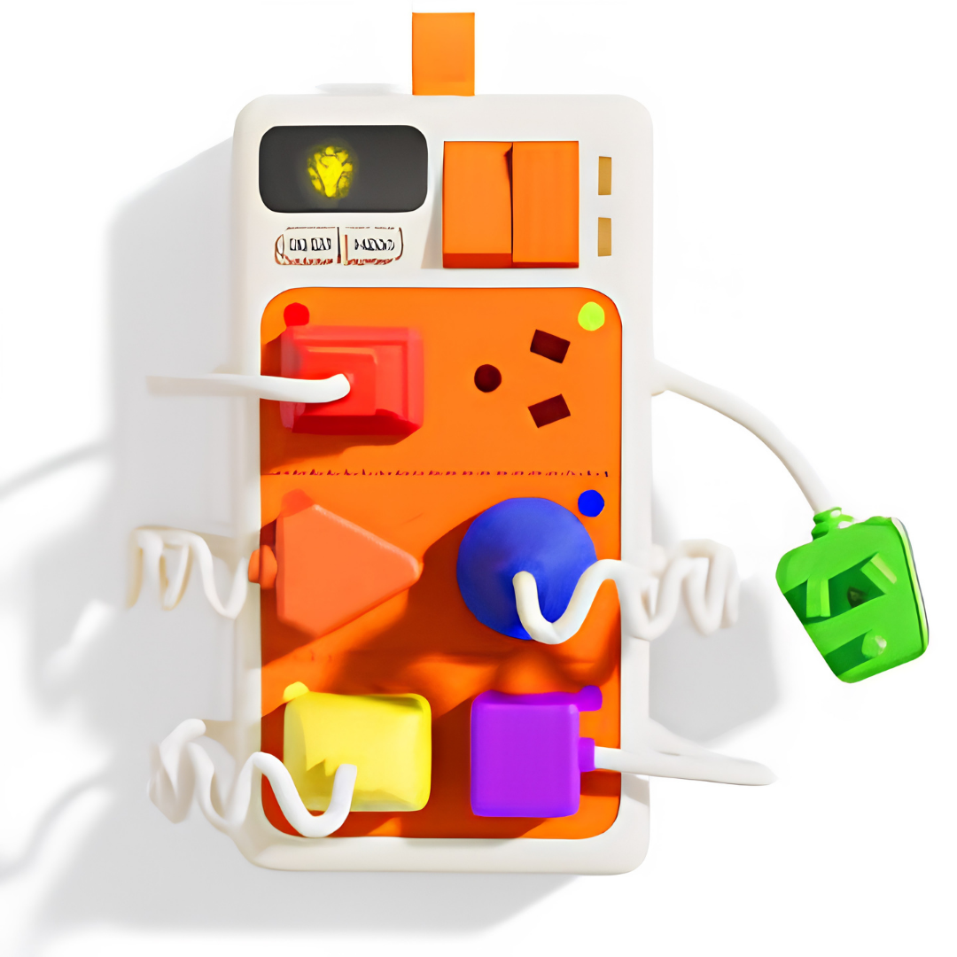 Sensory Plug Outlet Montessori Toy for Toddlers Busy Board Travel Toy