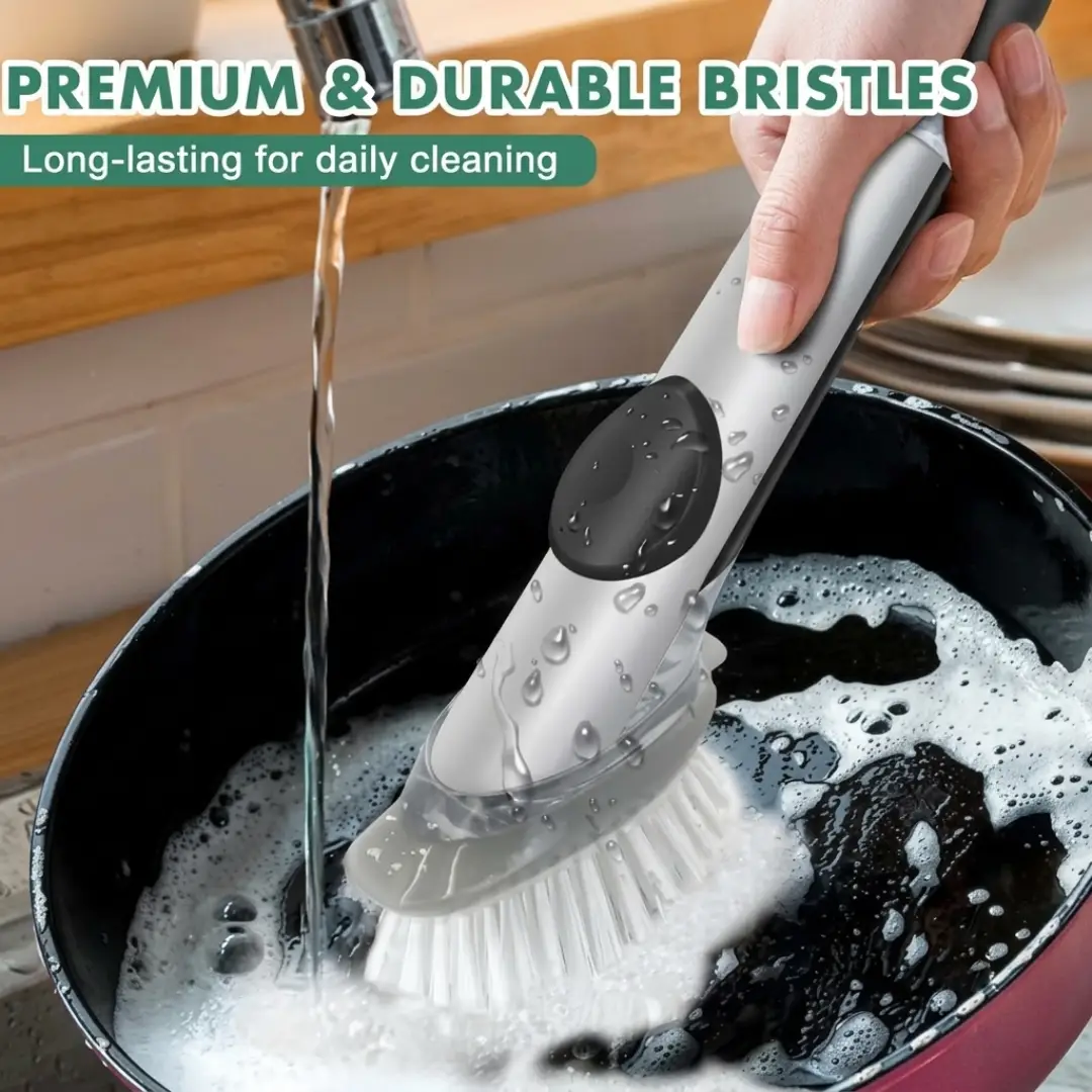 4 Pack Dish Brush Refills for OXO Steel Soap Dispensing Brush image 2