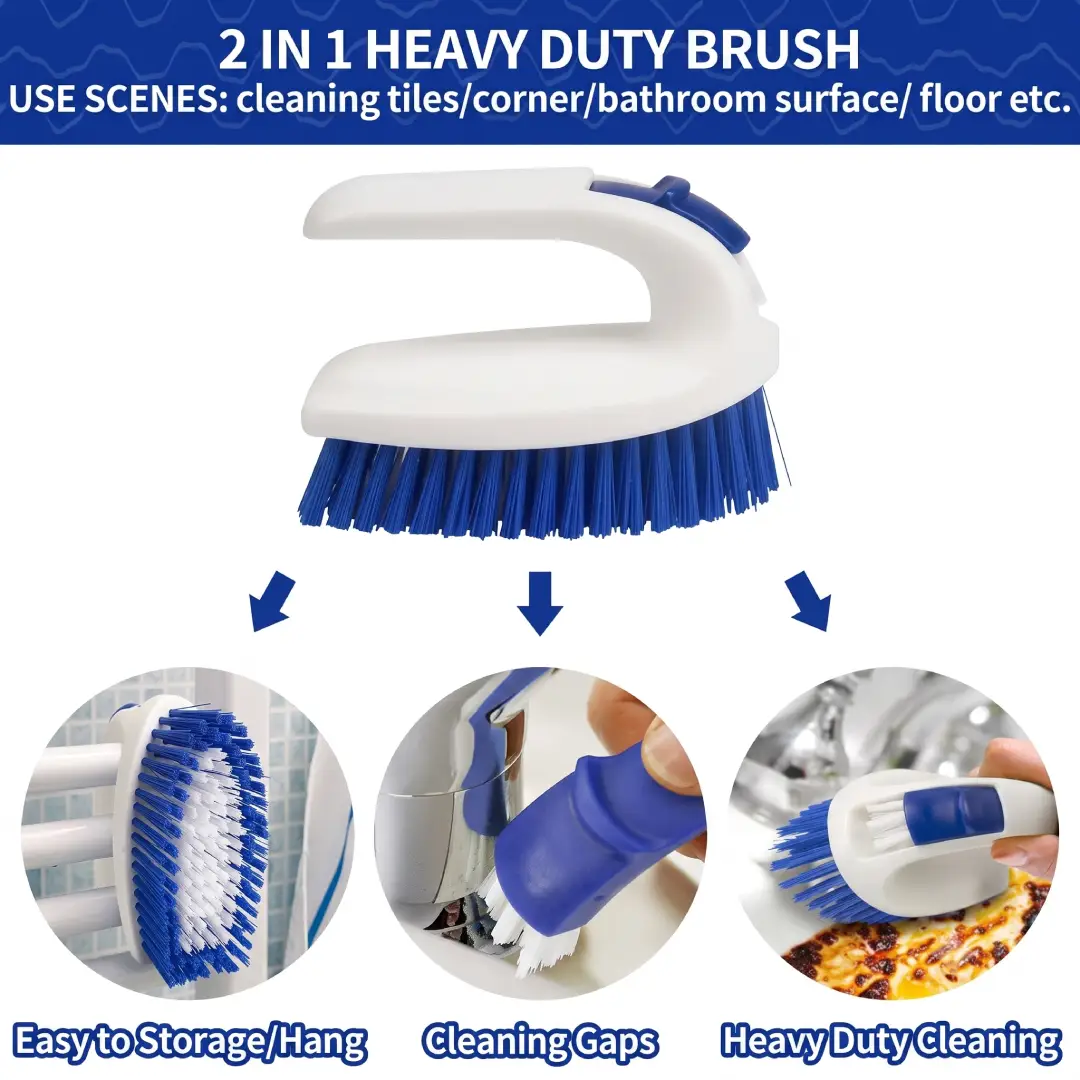 CELOX Kitchen Scrub Brush Set with Ergonomic Handle image 2