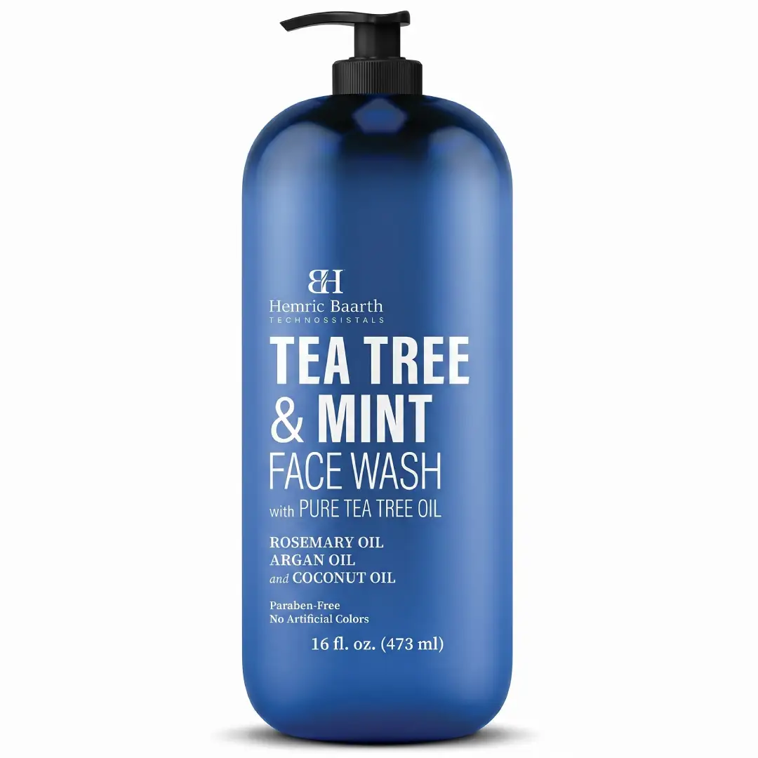 Botanic Hearth Tea Tree Face Wash with Mint 16 oz