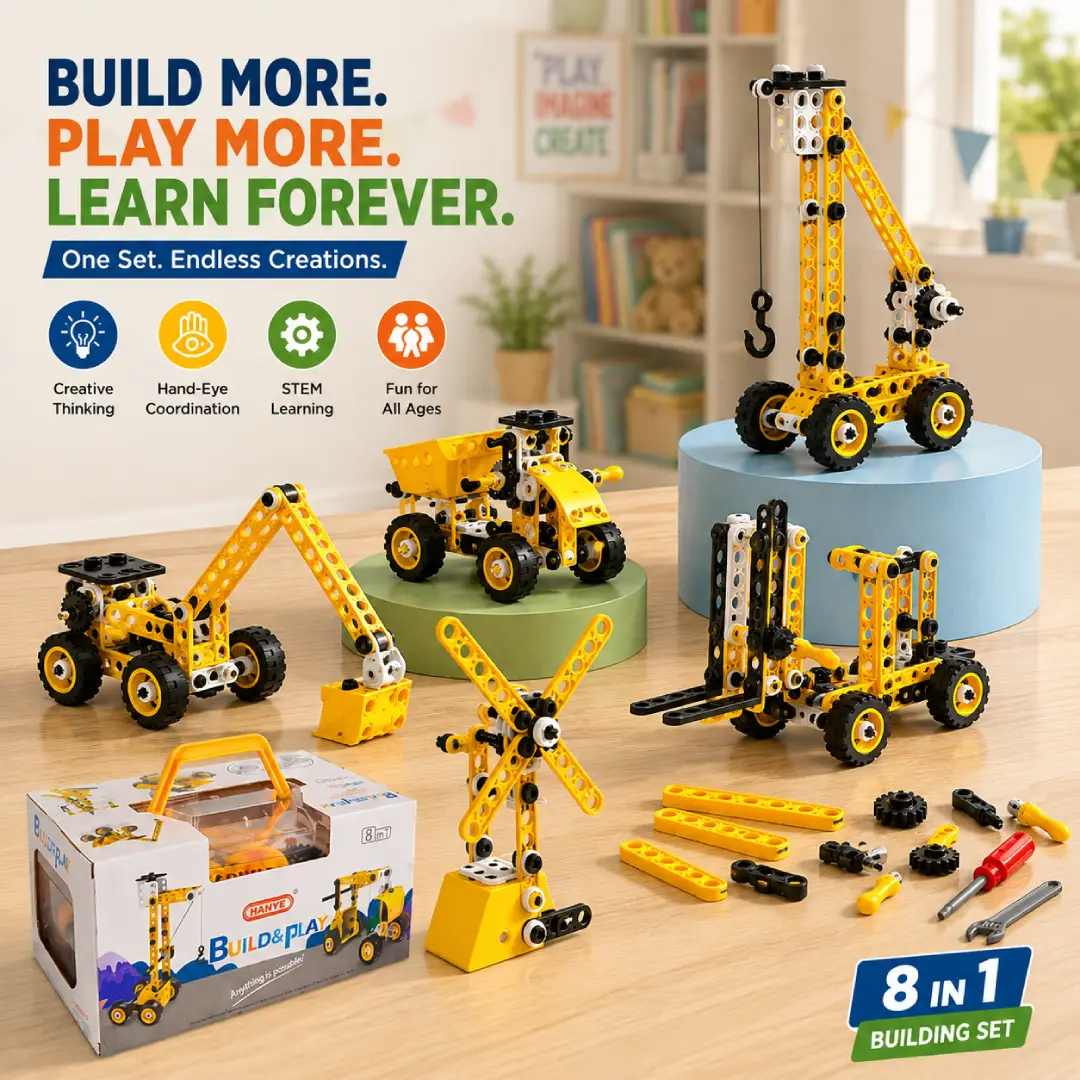 10-in-1 Electric STEM Building Toy Kit for Kids image 6