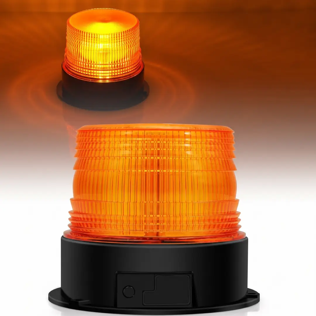 Magnetic Amber LED Strobe Warning Light for Vehicles image 2