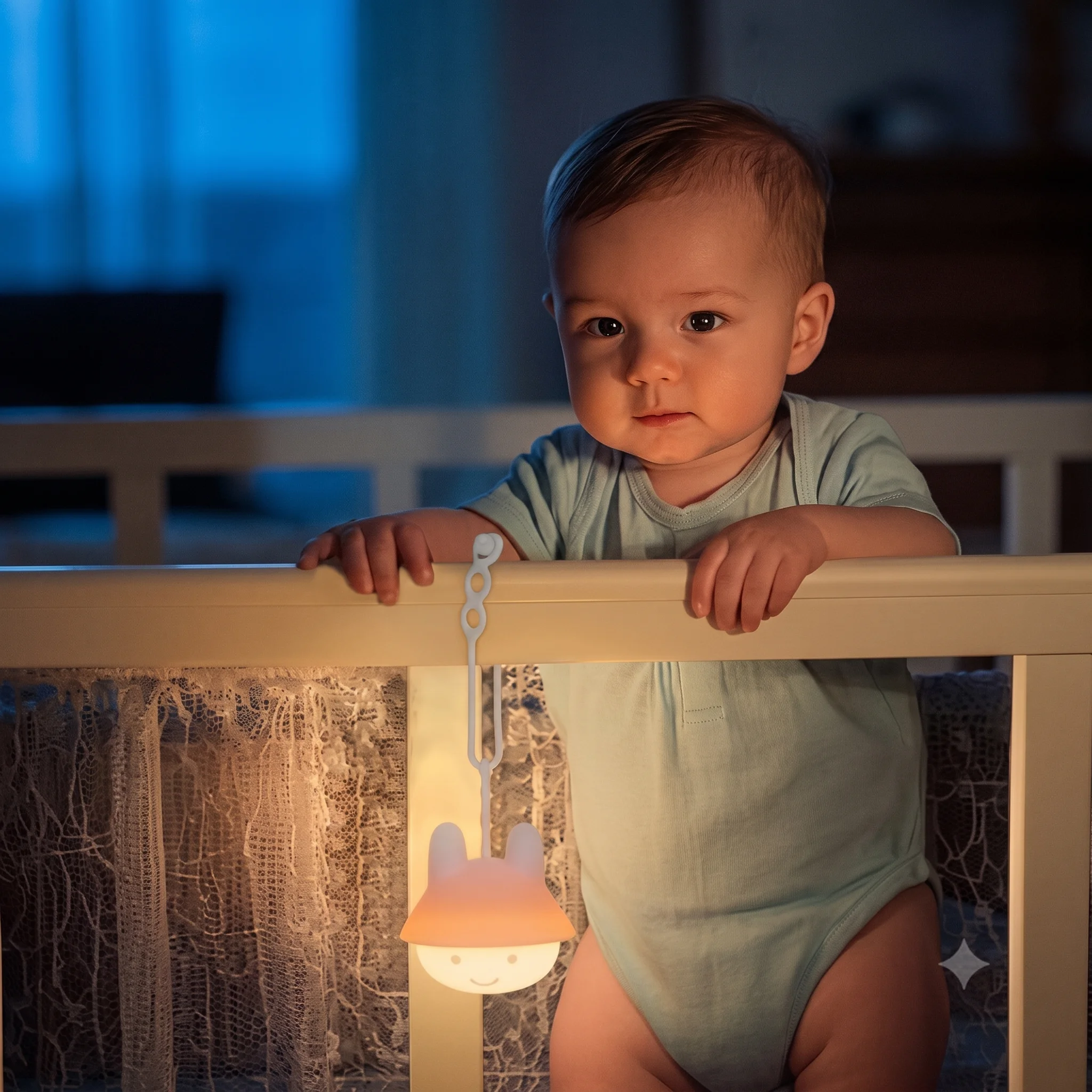 Portable Baby Night Light with 9 Colors and Dimming image 2