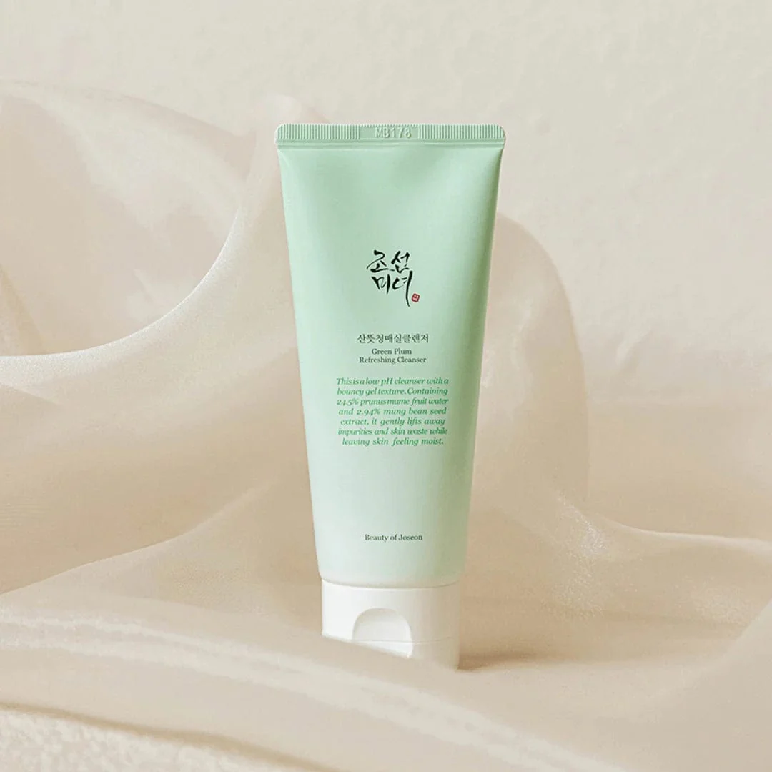 Beauty of Joseon Green Plum Refreshing Cleanser Gel Type Deep Pore Cleansing, Acne Face Wash, Blackhead Remover for All Skin Types, Korean Skincare 100ml, 3.38 fl.oz