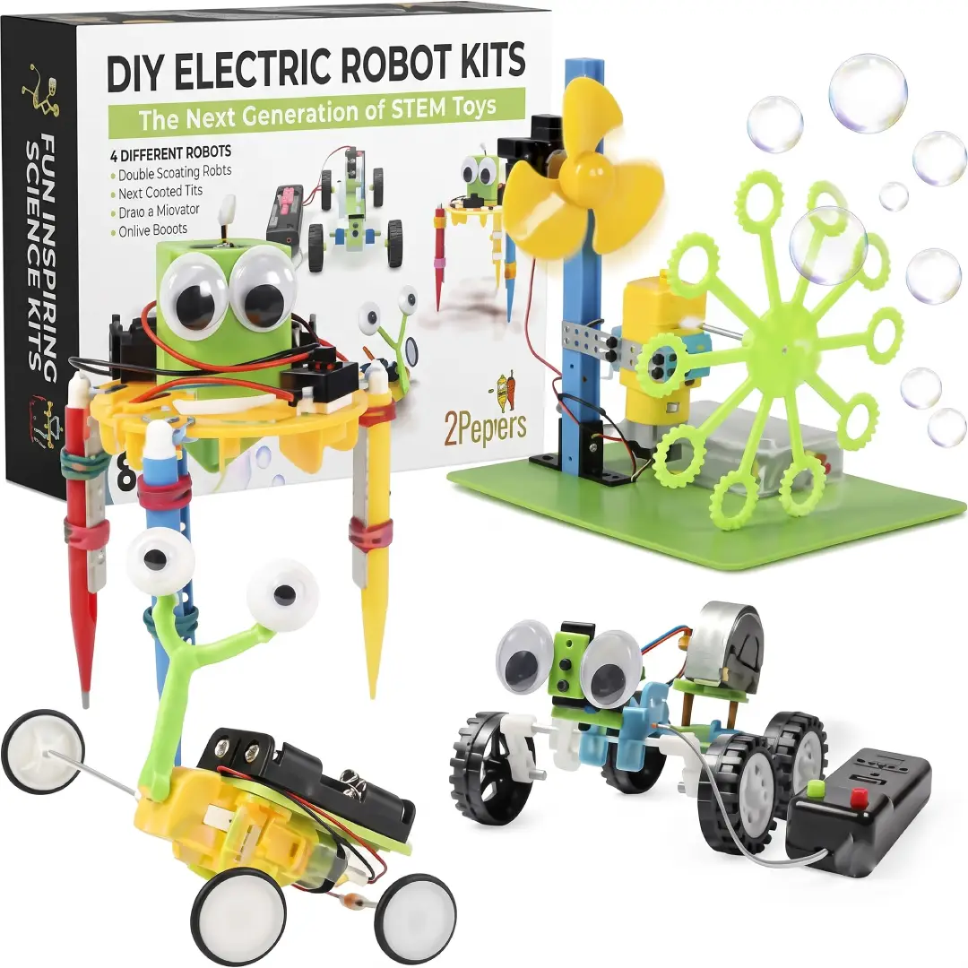 4 Set STEM Science Kits for Kids 7-in-1 Electric Motor Projects image 1