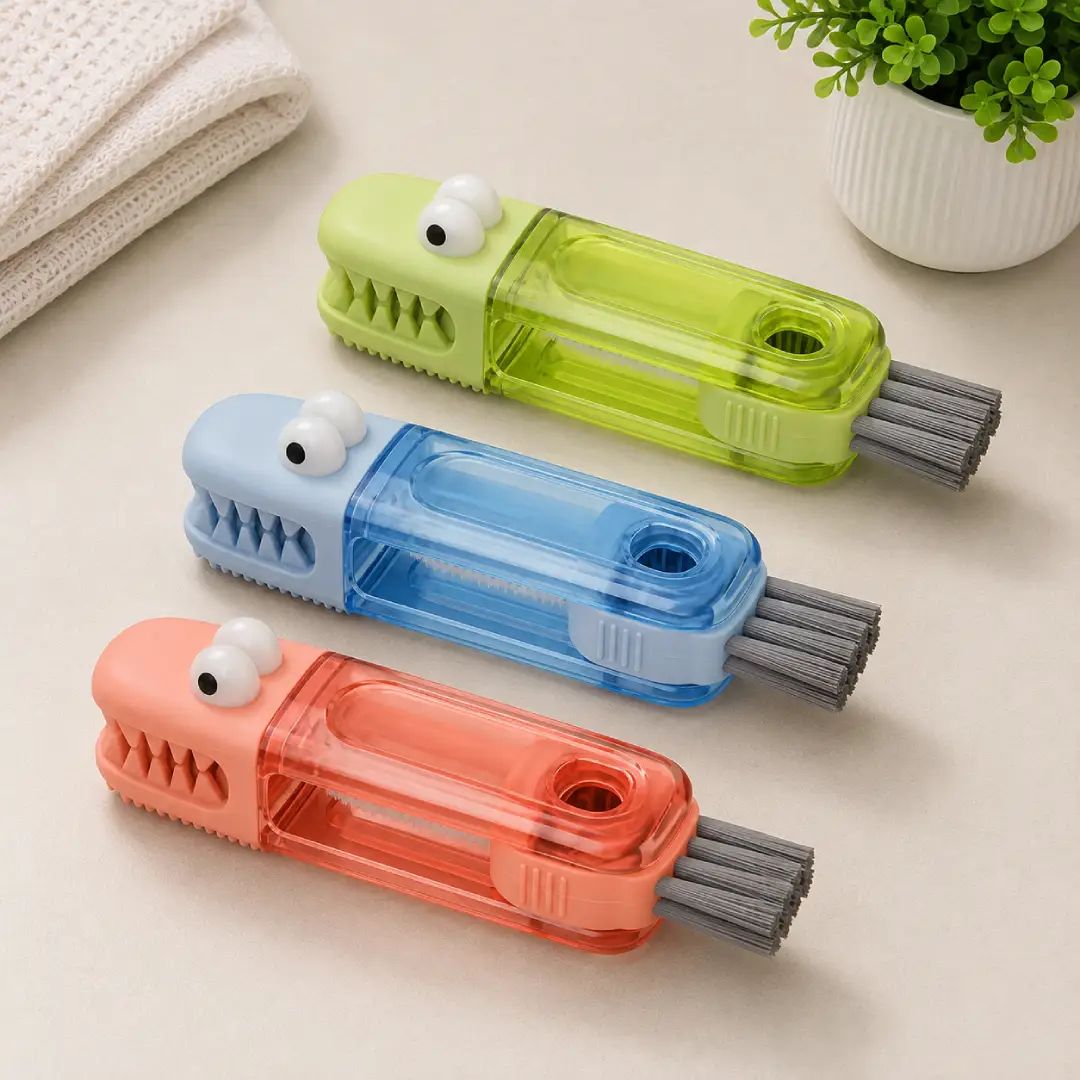 3 in 1 Cup Lid Gap Cleaning Brush Set for Bottles and Cups image 4