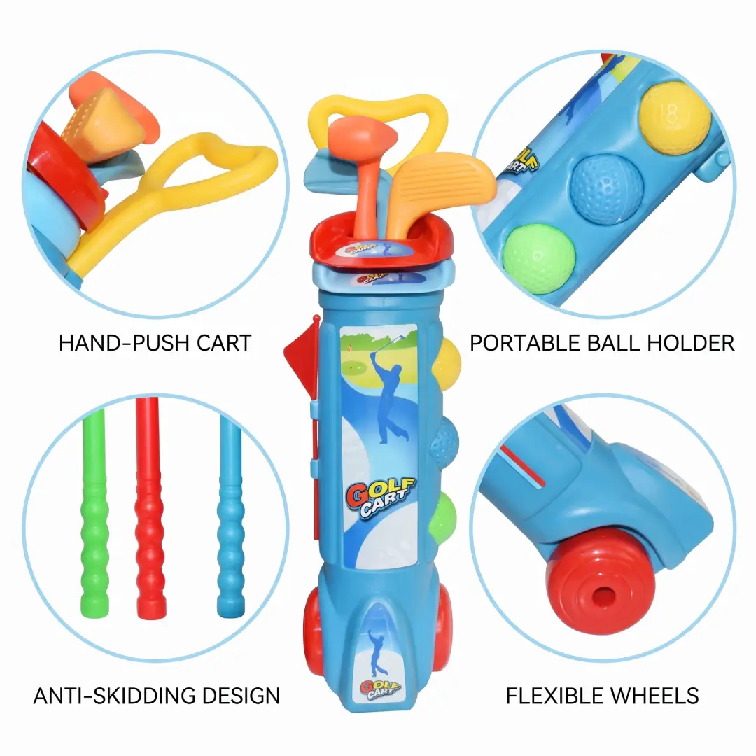 Kids Golf Club Set – Retractable Indoor & Outdoor Toy Golf Game for Parent-Child Family Fun image 4