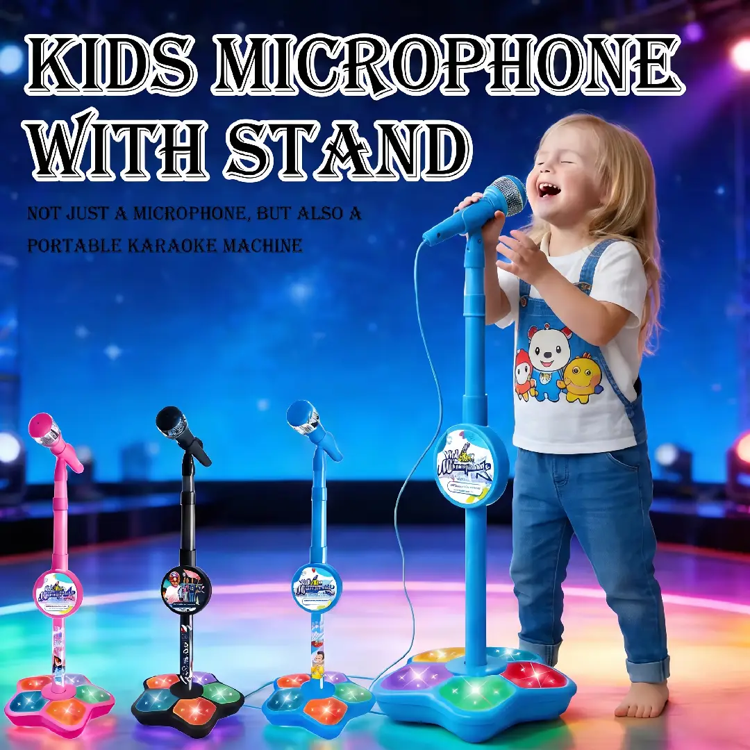Kids Karaoke Microphone with Stand image 2