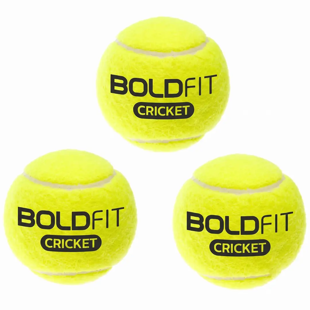 Boldfit Soft Cricket Tennis Ball for Practice and Street Matches image 1