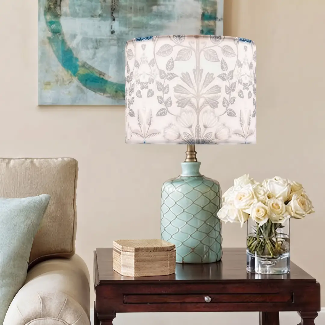 CUTHOLLOW 13 Inch Linen Drum Lamp Shade 2 Pack image 2